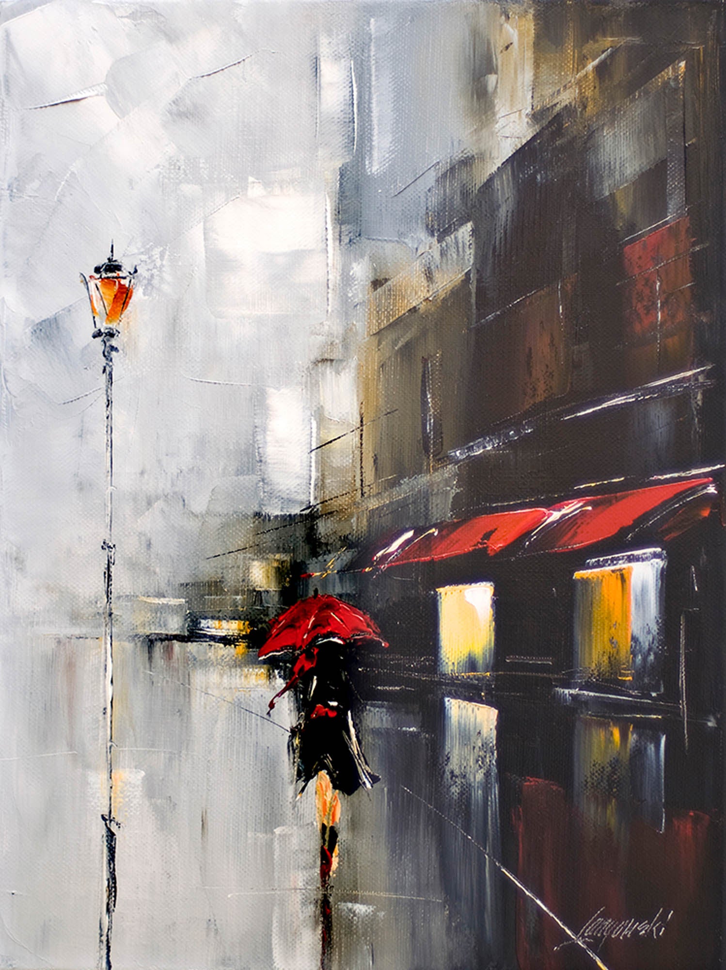 Czerwony parasol 0774