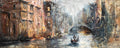 Panoramiczny obraz z Wenecją